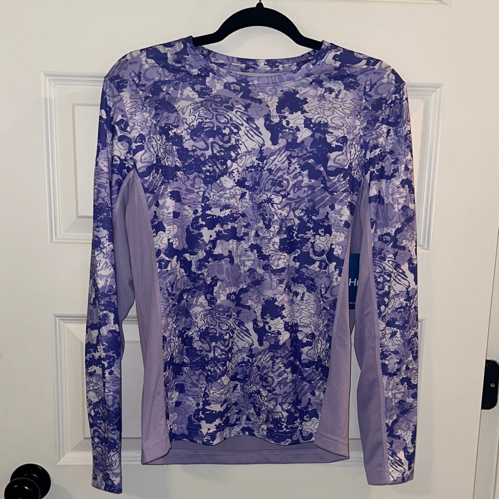 Huk Women's Purple Patterned Blouse